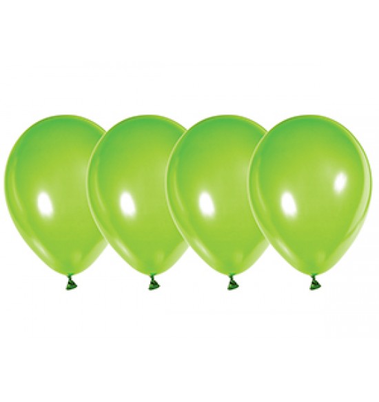 Воздушные шары 9 мая, Воздушный шар латексный 12", стандарт люкс (ПАСТЕЛЬ), 50 шт/упак.Зеленый (Лайм)