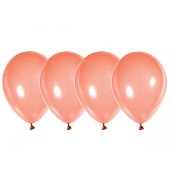 Воздушные шары 9 мая, Воздушный шар латексный 12", стандарт люкс (ПАСТЕЛЬ), 50 шт/упак. Персиковый