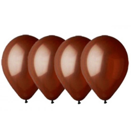 Воздушные шары 9 мая, Воздушный шар латексный 10", стандарт люкс (ПАСТЕЛЬ), 50 шт/упак. Мокко коричневый