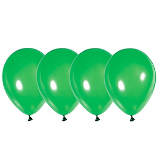 Воздушные шары 9 мая, Воздушный шар латексный 10", металлик, 50 шт/упак. Зеленый