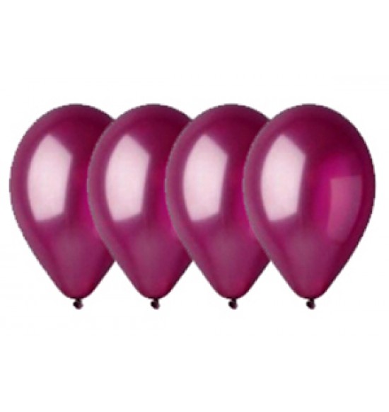 Воздушные шары 9 мая, Воздушный шар латексный 12", стандарт люкс (ПАСТЕЛЬ), 50 шт/упак. Бургундский